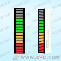 led显示28段30mm长 双色 光柱显示器件